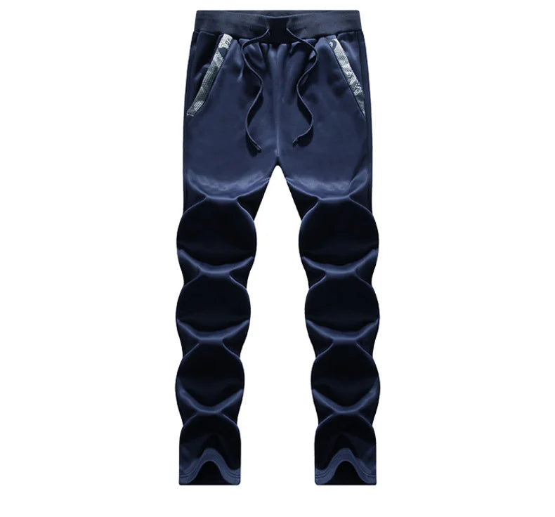 Winter Thick Men Sports Suit Men Tracksuit Hooded Sportswear Zipper Cardigan Hooded Woolen Trousers Pants Casual Men Fleece Set