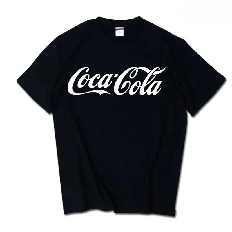 2026 Summer New Trendy Brand INS Pepsi Cola Joint T-shirt Sprite Coca-Cola Men's and Women's Loose Cotton Couple's Short Sleeves