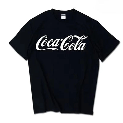 2026 Summer New Trendy Brand INS Pepsi Cola Joint T-shirt Sprite Coca-Cola Men's and Women's Loose Cotton Couple's Short Sleeves