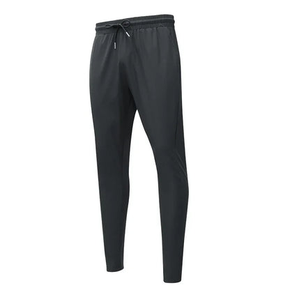 Gym Fitness Trousers Men's Pencil Pants Tight Jogging Running Breathable Quick-Drying Ice Silk Sports Wind Casual Fashion Pants