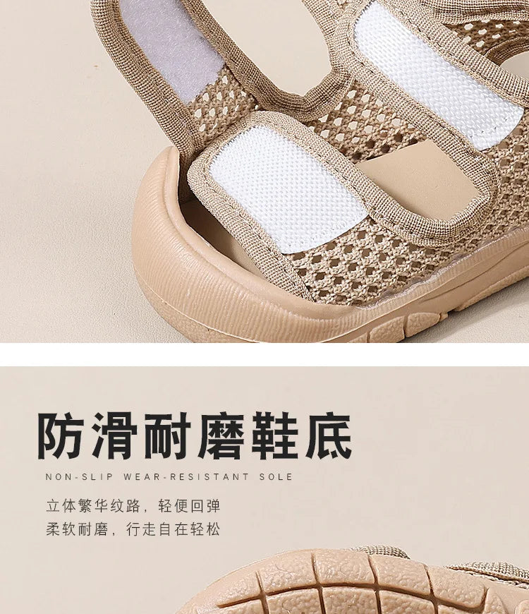 Baby Boy Sandals 2025 Summer Toddler Shoes Baby Girl Soft Flexible Sandals Newborn Infant Outdoor First Walkers