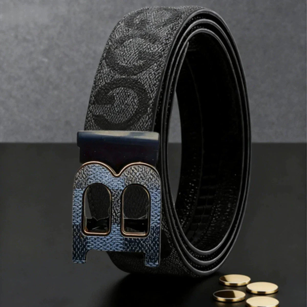 High Quality Luxury Brand Designer Canvas Belts Male Automatic B Buckle Men belts Genuine Leather Belt for men Strap for Jeans
