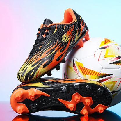 New Kid Match Boys Professional Football Boots Sneakers Soccer Shoes Comfortable Outdoor Match Non-Slip Sports Shoes Unisex