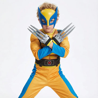 New Boys Girls Superhero Costume Movie Characters Cosplay Jumpsuit with Halloween Mask Party Cosplay Outfit for Holiday Dress Up