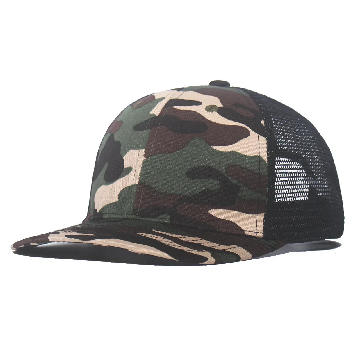 New Fashion Slight Curved Brim Baseball Cap For Men Women Summer Breakable Net Blank Truck Caps Sun Hat