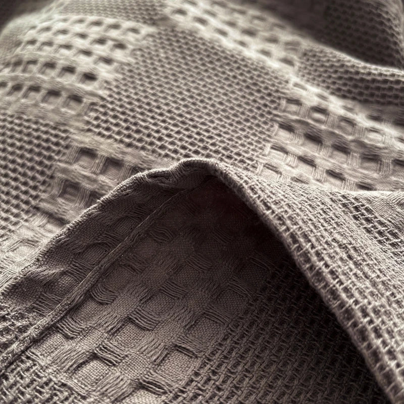 Cotton Throw Blanket Soft Breathable Waffle Blanket for Twin Queen King Bed Decorative Plaid Sofa Blankets Summer Throws