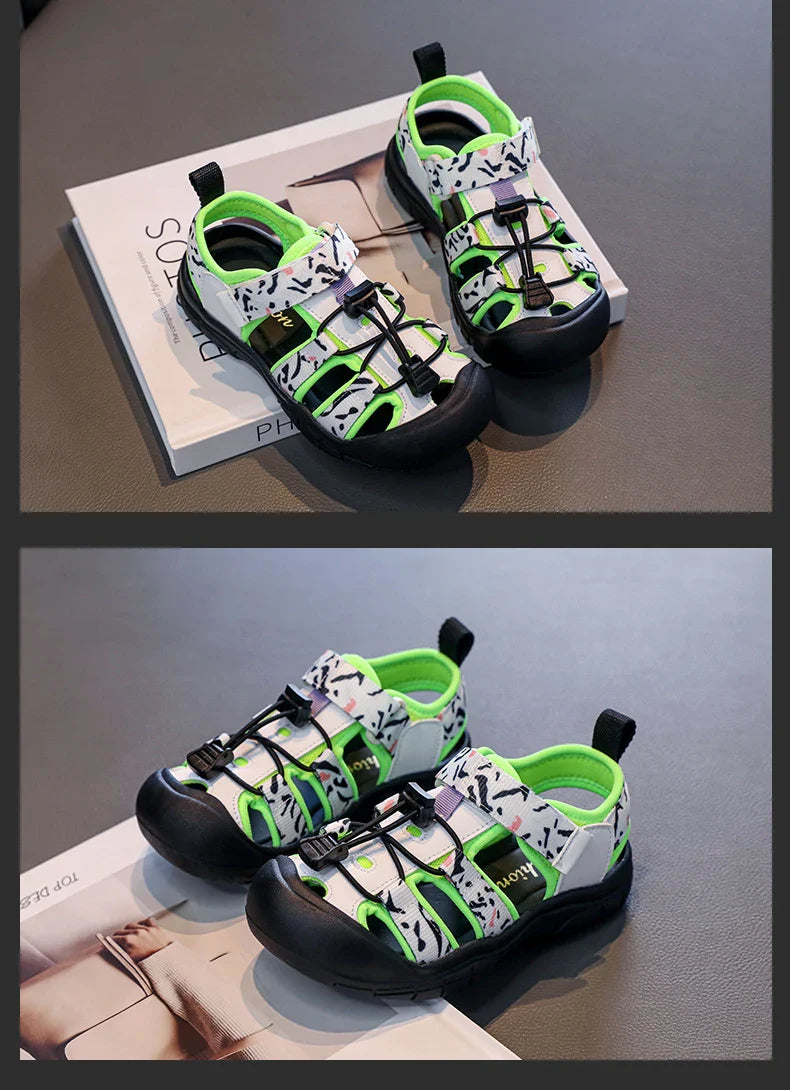 2025 Children's High Quality Close Toe Summer Beach Water Shoes Outdoor School Sport Sandals for Kids Toddler Boys Girls