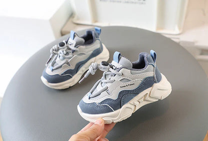 Children Sneakers for Boys Girls Lace-up Non-slip Spring New Girls Sport Shoes Classic Kids Casual Running Cute Toddler Shoes