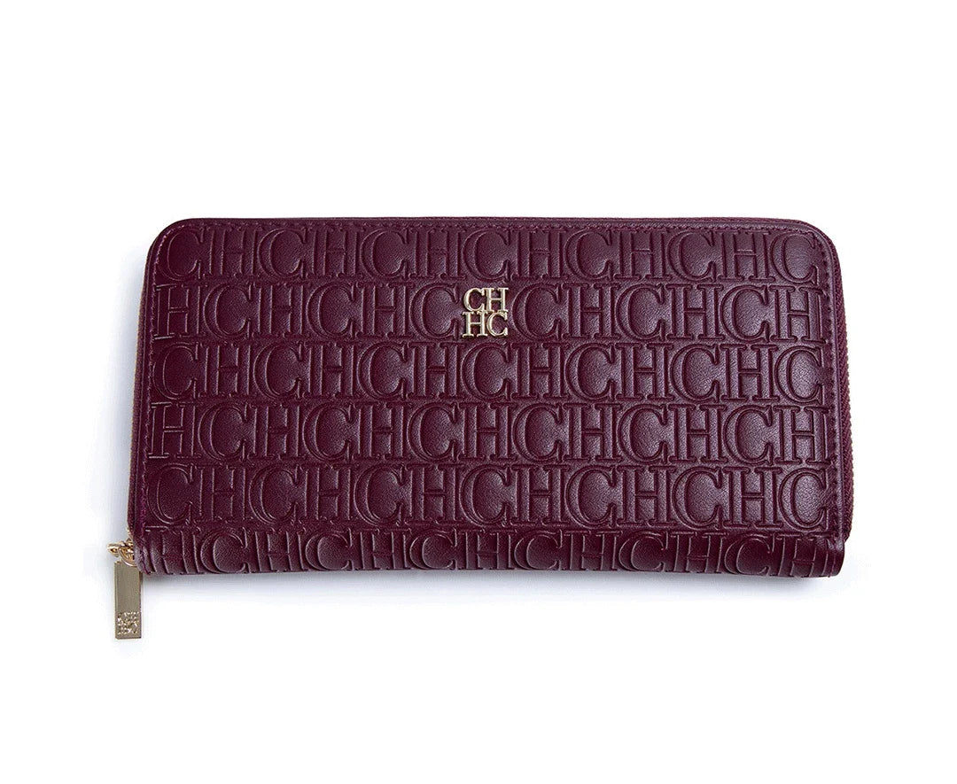 Fashion Classic Women's Portable Wallet Solid Color Design Multi-Letter Embossed Women's Coin Purse Minimalist
