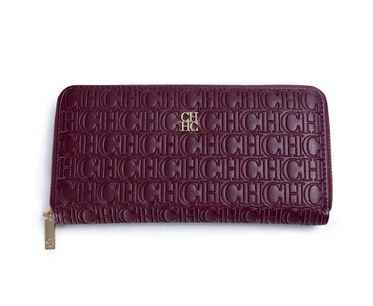 Fashion Classic Women's Portable Wallet Solid Color Design Multi-Letter Embossed Women's Coin Purse Minimalist
