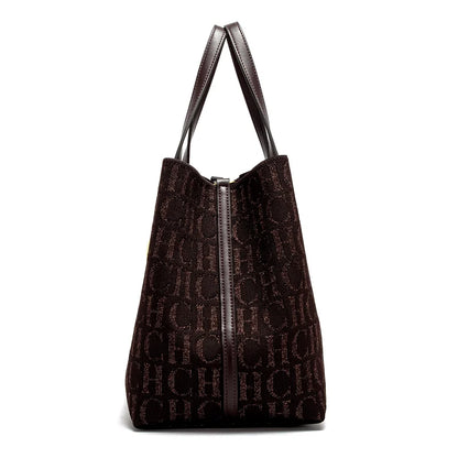 Ladies Shoulder Bag Simple Solid Colour Letter Print Design Ladies Tote Bag Large Capacity Daily Commuter Bag Ladies Crossbod