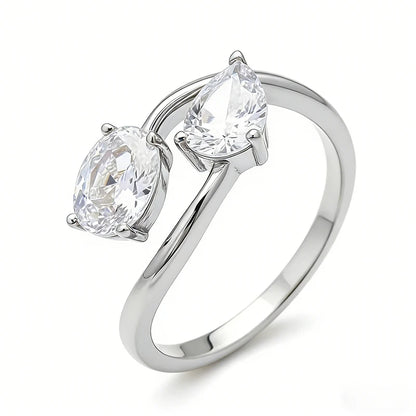 Full D Vvs1 6*8mm Moissanite Rings for Women Proposal Wedding Band 100% S925 Sterling Silver Jewelry Gifts High-quality