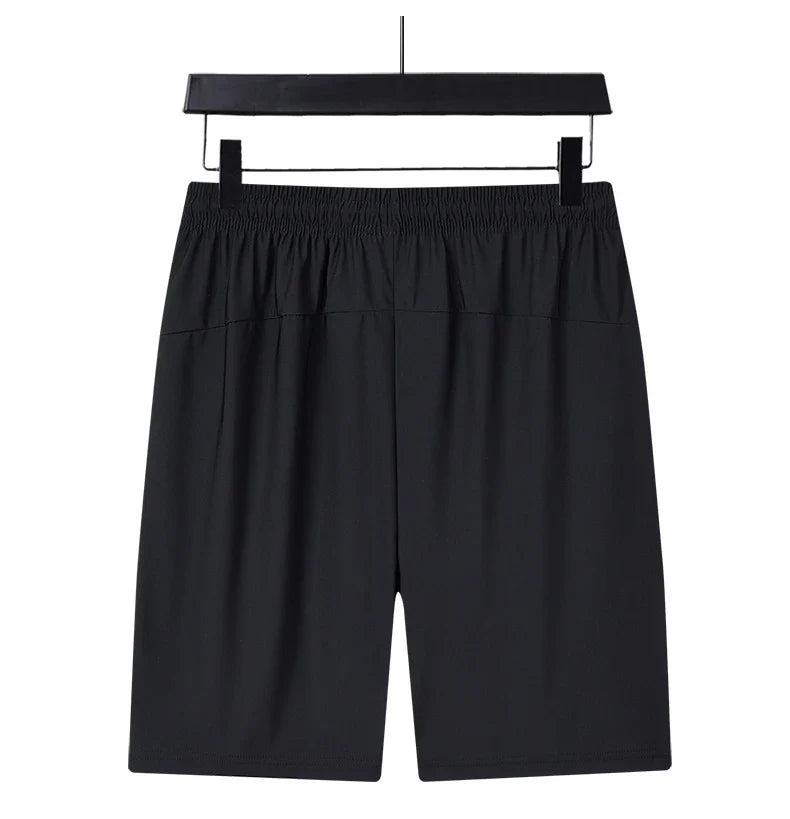 Summer Shorts Gym Fitness Men Plus Size Casual Shorts 6XL 7XL 8XL Big Size Shorts Men Ice Silk Stretchy Beach Shorts Breathable