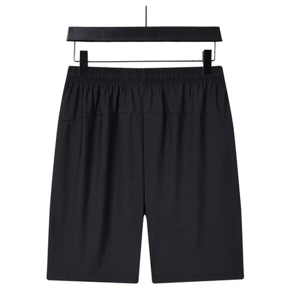 Summer Shorts Gym Fitness Men Plus Size Casual Shorts 6XL 7XL 8XL Big Size Shorts Men Ice Silk Stretchy Beach Shorts Breathable