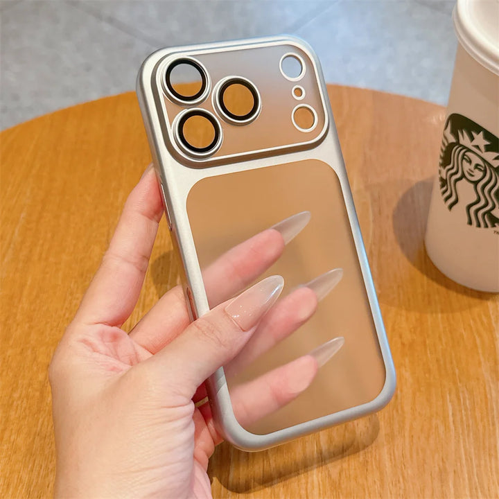 Transparent Matte Phone Case For iPhone 17 Pro Max Full Lens Protection