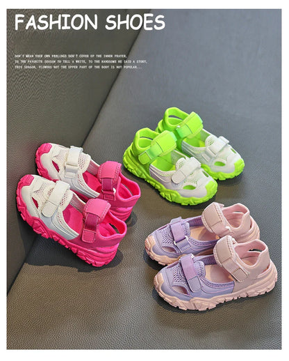Children Shoes Sport Breathable Boys Sneakers Brand Kids Sandals for Girl Trainers PEclass Casual Child Flat Tennis Shoes E05313