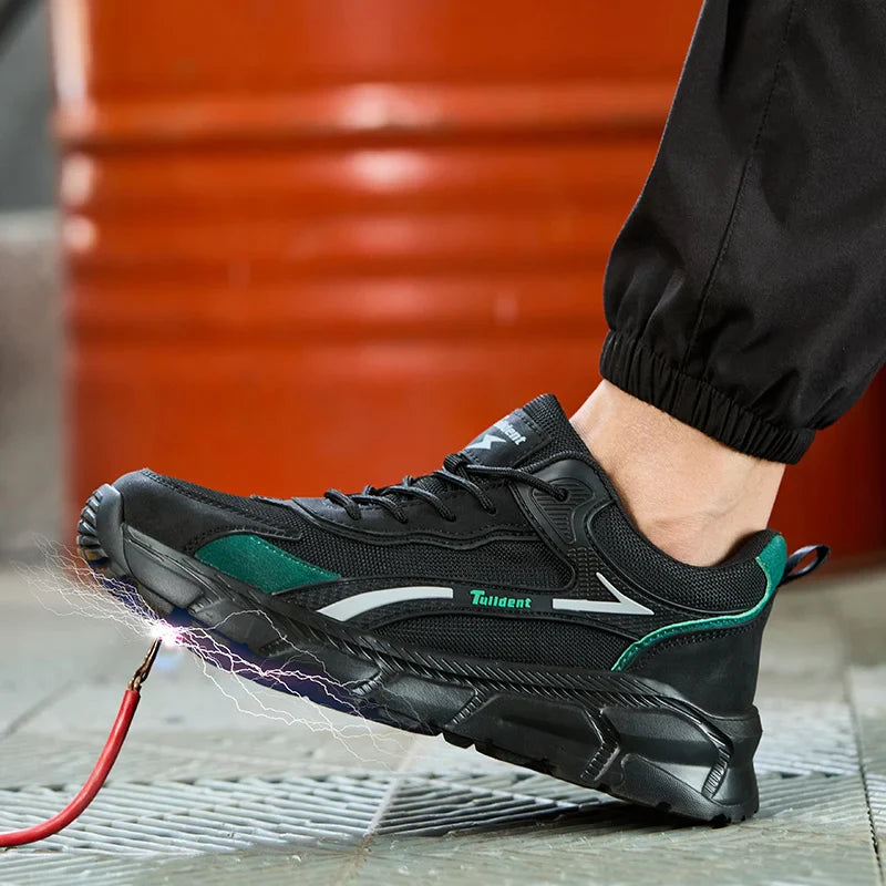 New safety shoes, puncture resistant work shoes, fashionable safety shoes, men's protective shoes, work boots