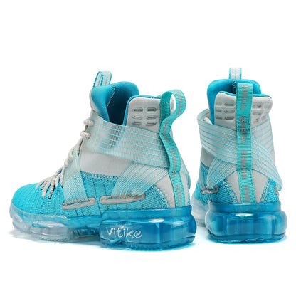 Kids Basketball Shoes High-top Sports Shoes Sneakers Durable Lace-up Non-Slip Running Shoes Secure for Little Kids Big Kids and