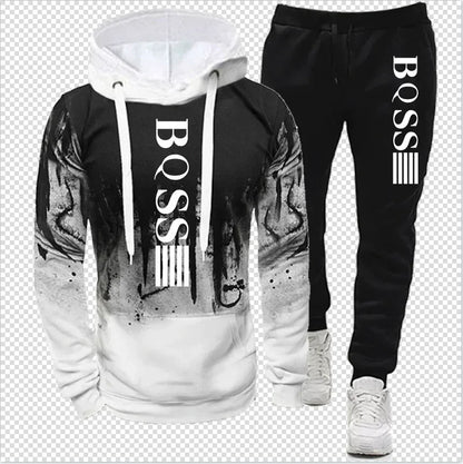 Winter hoodie set, pants, casual jogging clothes, sportswear, sportswear