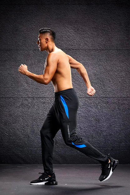 Men Sport Pants Running Pants With Zipper Pockets Soccer Training Jogging Sports Trousers Fitness Football Leggings Sweatpants