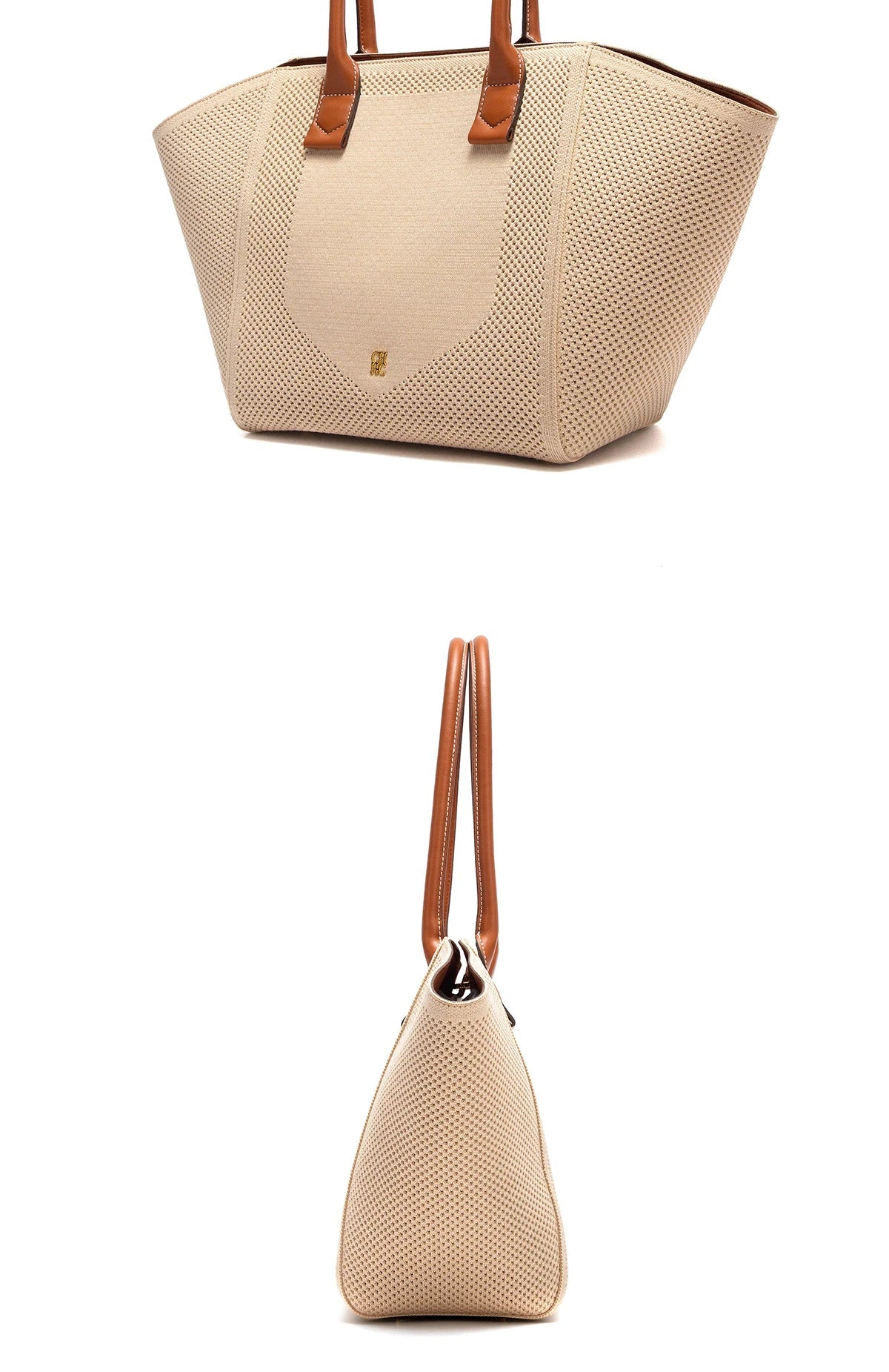Women's Tote Bag Summer New Fabric Hollow Design Large Capacity Beach Bag Women's Outdoor Storage