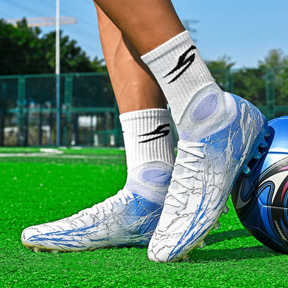 New football shoes men's anti slip boots AG/FG spikes professional match training shoes provide super strong grip