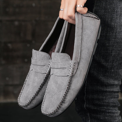 Trend Suede Men Casual Shoes Breathable Comfort Slip-on Mens Driving Shoes Fashion Men Lazy Shoes Luxury Brand Loafers Moccasins