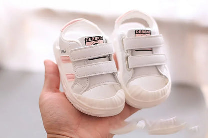 PU Leather Summer Sandals For Children 2024 Trend Fashion Boys Girls Beach Shoes Anti-slippery Soft-soled Toddler Shoes Footwear