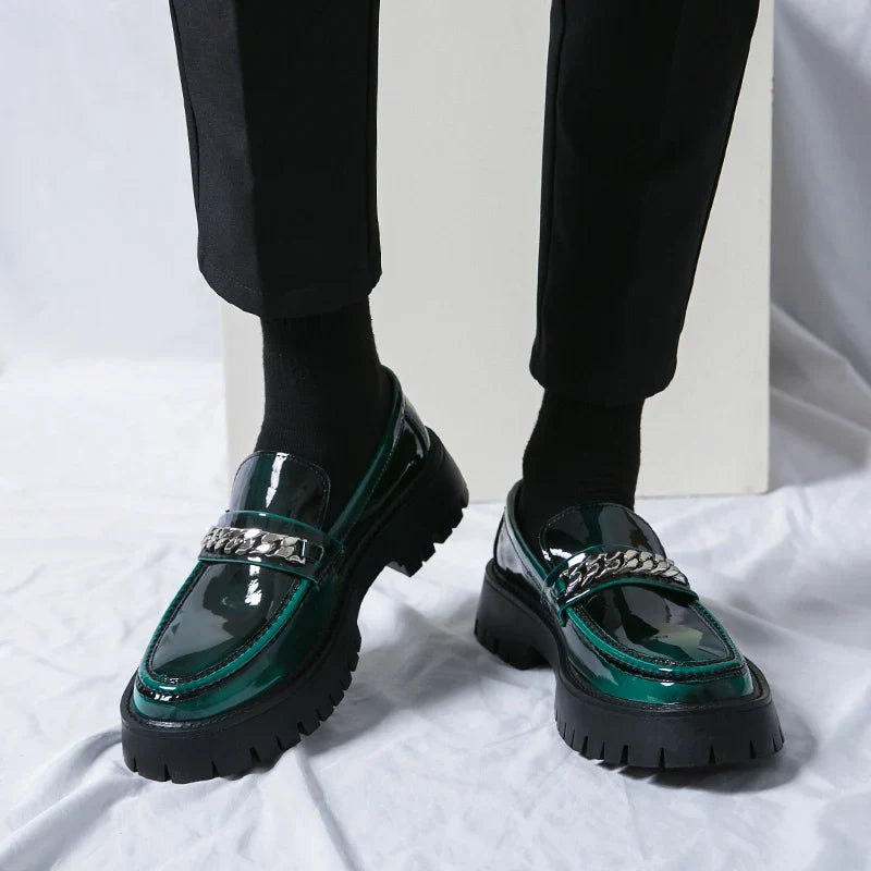 Sapatos Casuais Masculinos de Couro Clássicos – Marrom/Preto, Respiráveis, Tamanhos Europeus 40–48