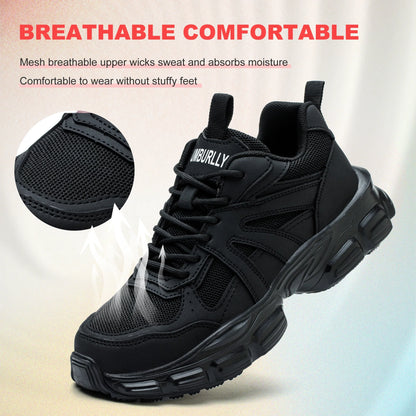 Protective Shoes For Women Women Work Sneakers Fashion Safety Shoes Anti-smash Anti-puncture Indestructible Shoes Work Boot