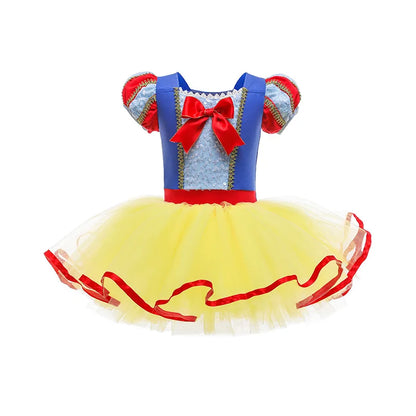 Ballet Leotards for Girls Dance Leotard Toddler Snowflake Shiny Skirts Ballerina Children Cosplay Dress Stage Shows Costume