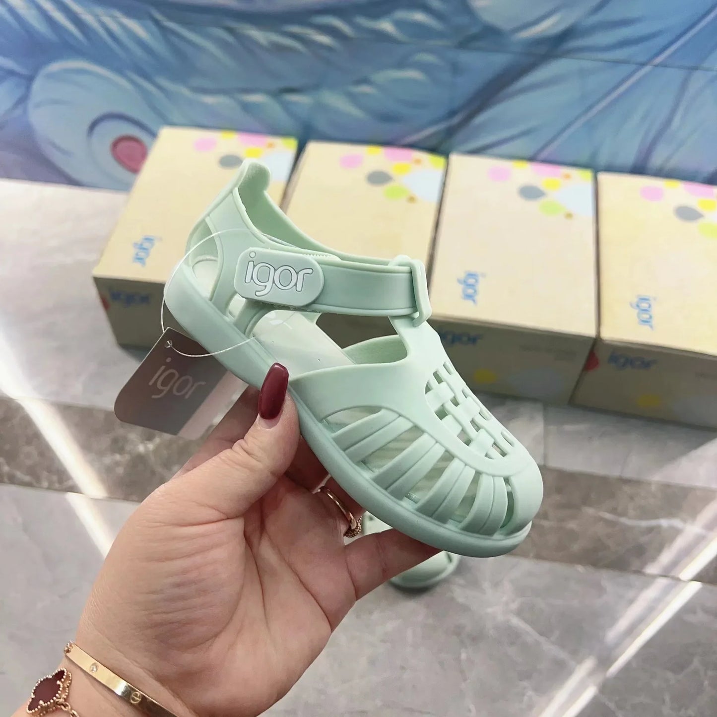 Boys Girls' Solid Color Casual Baotou Roman Sandals Baby Kids Jelly Beach Shoes Children's Soft Sole Non-slip Sandals SO125