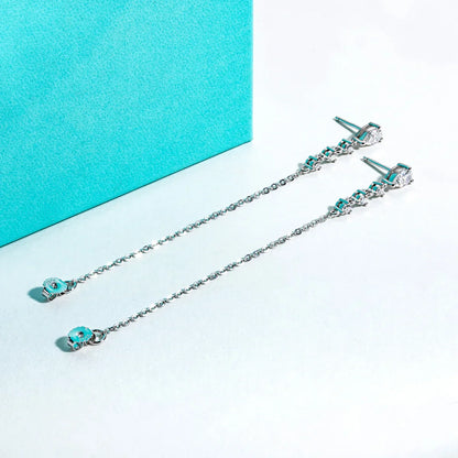 1cttw Pear Moissanite Drop Earrings 925 Sterling Silver D Color Lab Created Diamond Dangle Earrings For Women Jewelry