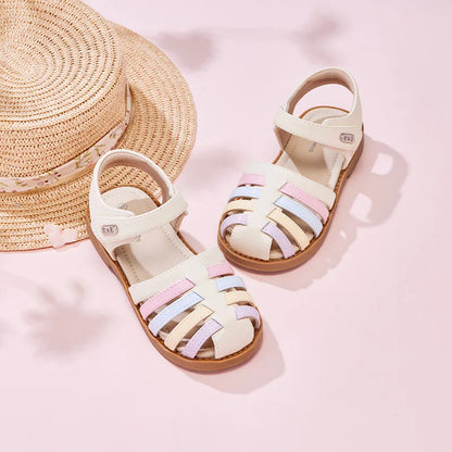 Baby Girls Sandals Summer Lovely Leather Shoes Children's Sweet Pink Princess Shoes Party Outdoor Cool DB2252222