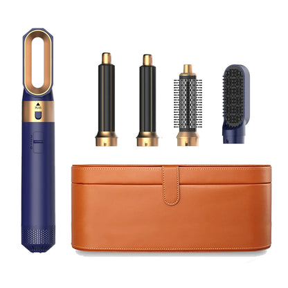 5 In 1 Professional Hair Dryer Hot Air Comb Brush With Curling Iron And Hair Straightener For Salon Quality Hair Styling