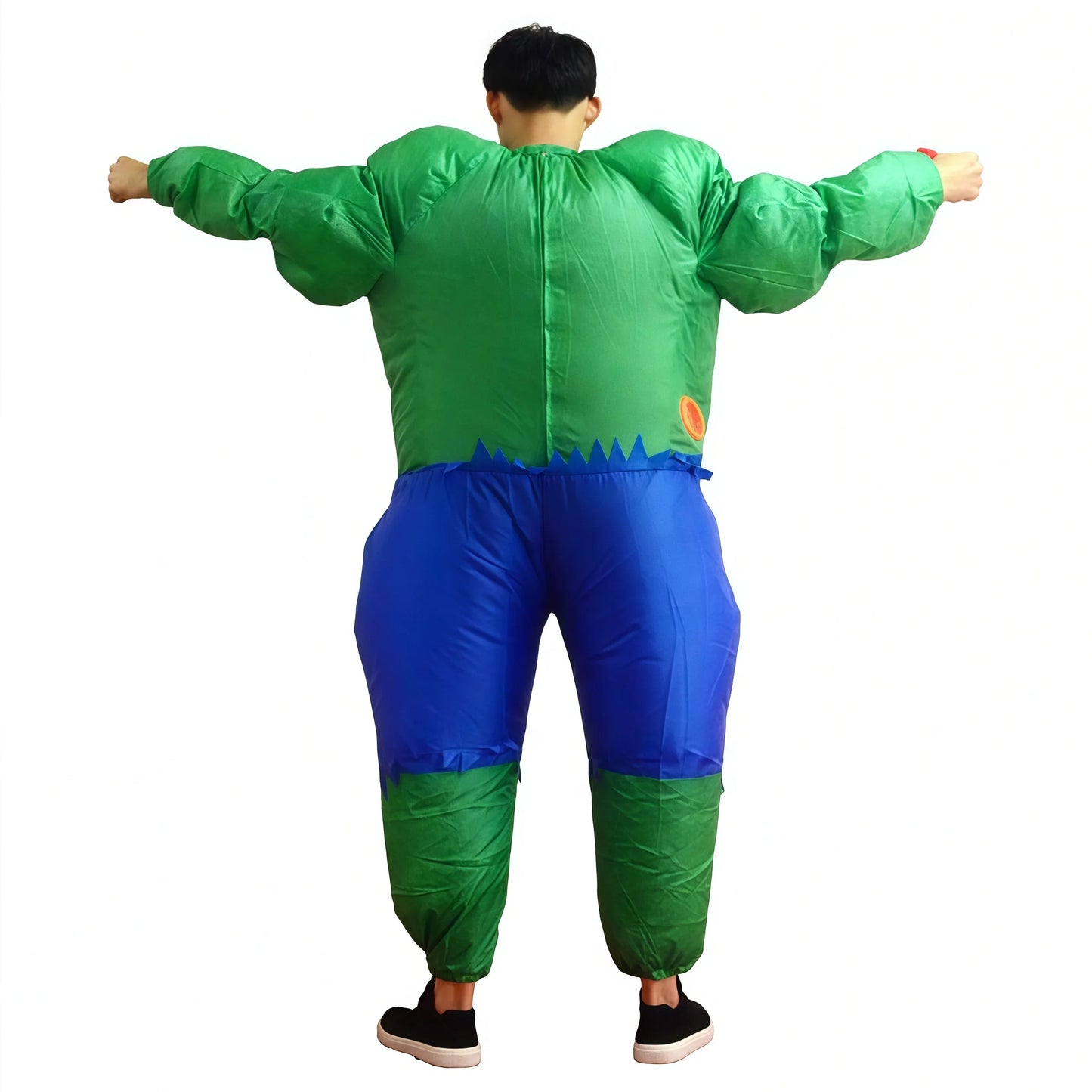 Inflatable Captain Hulk Super hero Cosplay Jumpsuit Costume Halloween for Man Party
