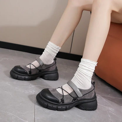 2026 Women Hot Seller Thick Soled Mary Jane Small Leather Shoes British Wind Fashion with New Single Shoe Tide Shoes for Women