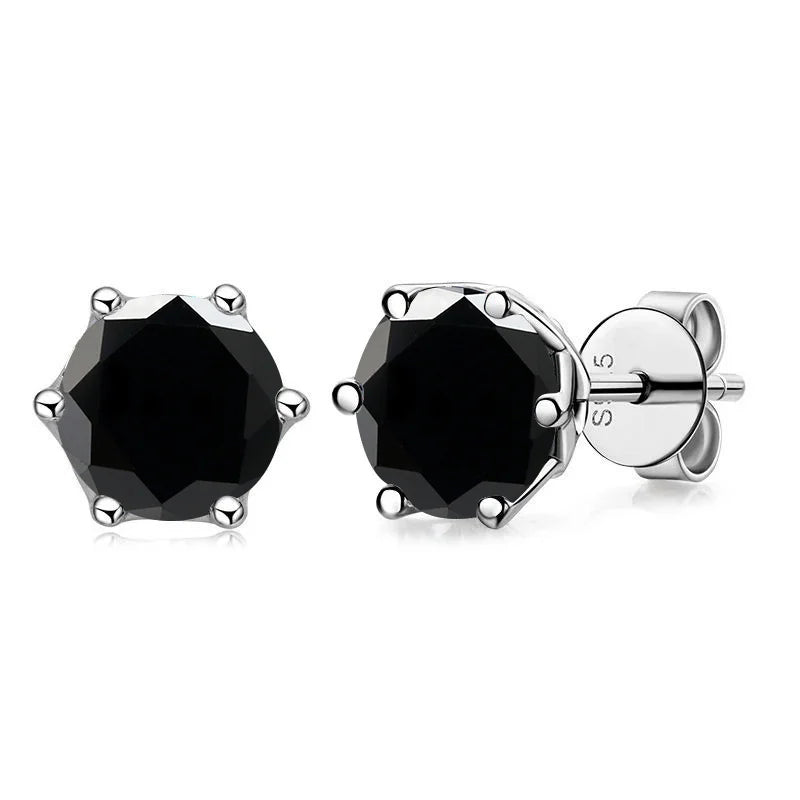 Real 1 CT D Color Moissanite Stud Earrings For Women Top Quality 925 Sterling Silver Sparkling Wedding Jewelry
