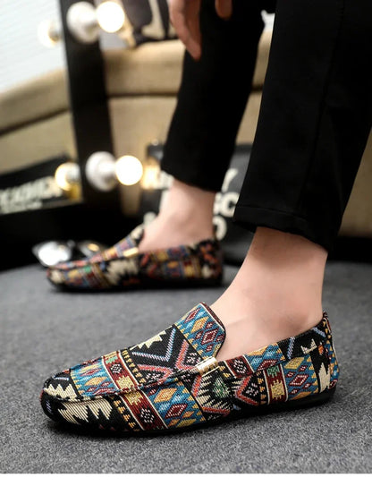 Summer Outdoor Men's Casual Shoes Breathable Man Loafers Lazy Shoes Comfortable Walking Sneakers Non-slip Flats Driving Shoes