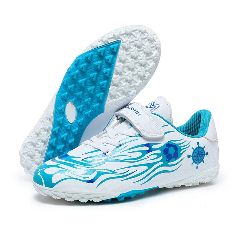 Children Soccer Shoes Kids Football Boots Cleats Boys Lightweight Training Boots Youth Outdoor Futsal Shoes Non-slip Sneakers