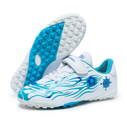 Children Soccer Shoes Kids Football Boots Cleats Boys Lightweight Training Boots Youth Outdoor Futsal Shoes Non-slip Sneakers
