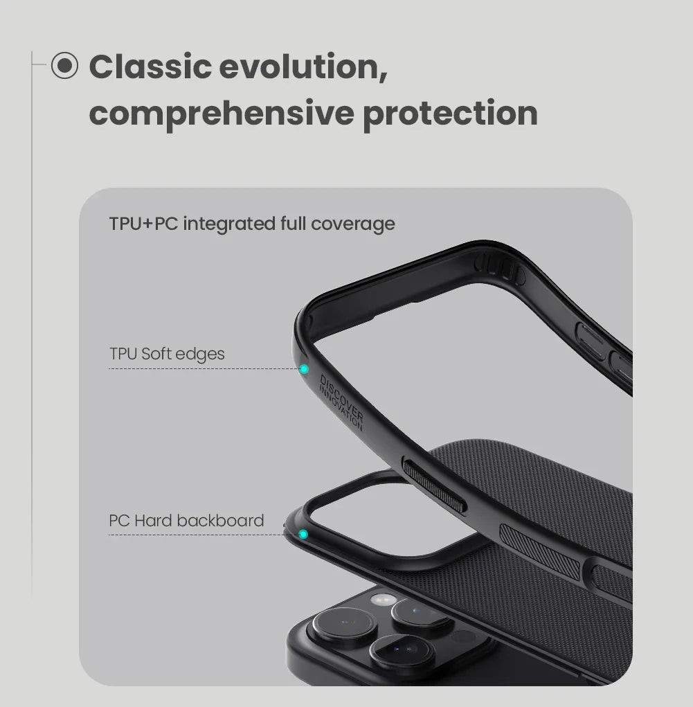 iPhone 16 Pro Max / 16 Pro Case Back Cover Frosted Hard 360 Bumper Cases Camera Protection