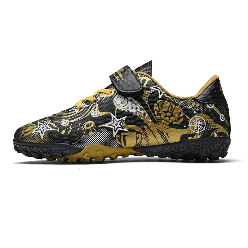 New Youth Soccer Shoes Kids Football Boots Professional Training Non-Slip Indoor Outdoor Futsal Cleats Sneakers Breathable 28-39