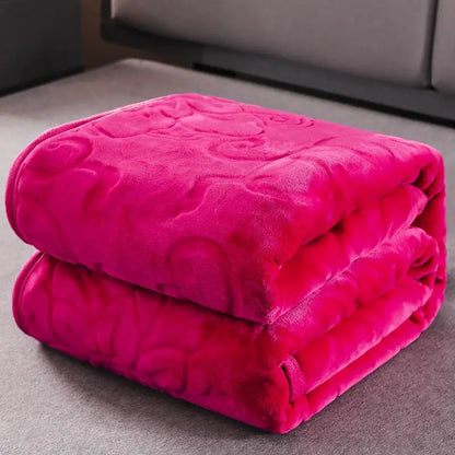 Soft Warm Solid Velvet Blanket Autumn Winter Warm Couch Bed Throw Blankets Home Decor Sofa Cover Bedding Bedspread Blanket