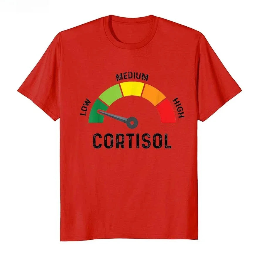 Summer Men's Low Cortisol Letter Printed Round Neck T-shirt 100%Cotton Neutral High Quality Loose Sports Short Sleeve Large Size