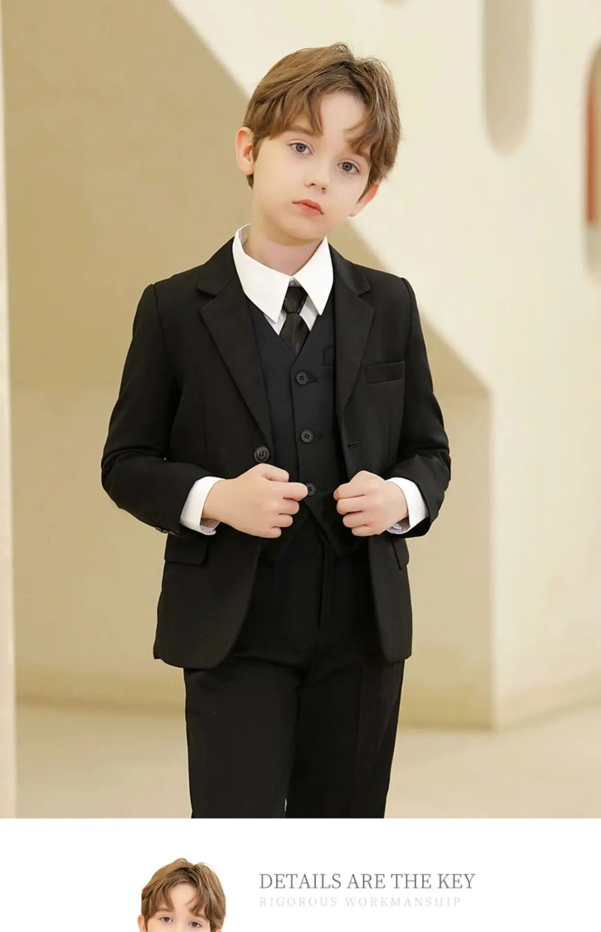 Spring Autumn Children Boy Wedding Suit Teenager Kids Formal Elegant Suits For Boy 1-14 Years Boys Suits Teens Suits Outfit Set