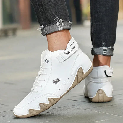 Men's Boots Casual Fashion Luxury Designer Soft Sole Waterproof Mens Loafers New Trend High Quality Couple Lace Up Hiking Shoes