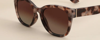 Fashion Cateye Polarized Sunglasses for Women - Oversized Sun Glasses UV400 Protection Retro Shades Designer Style