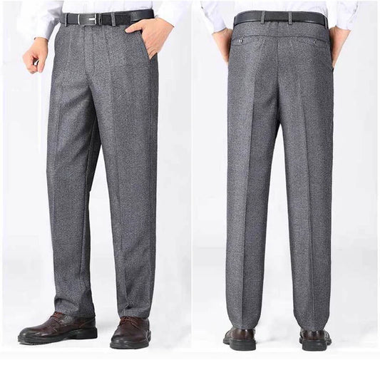 New Men's Autumn Thick Summer Thin Casual Suit Pants Classic Business Fashion Stretch Trousers Male Brand Clothes GOZBKF