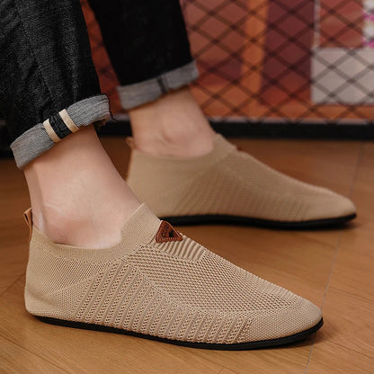 Men's Shoes Breathable Thin Bottom Light Driving Loafers Casual Socks Shoes Men Slippers Comfortable Walking Mens Shoes